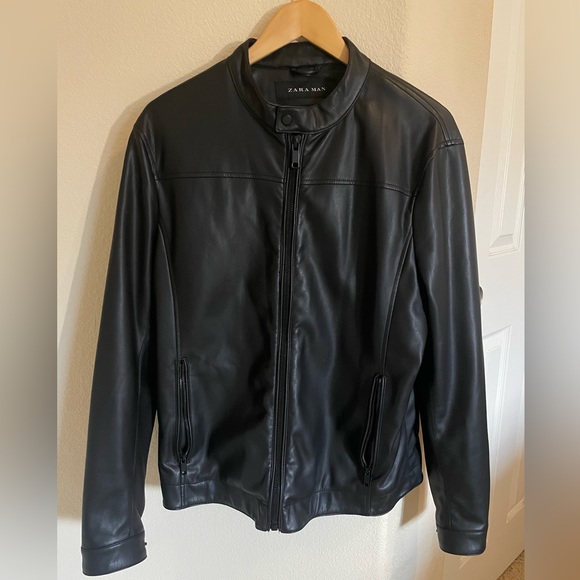 Zara Jackets & Coats Zara Mens Leather Jacket Poshmark
